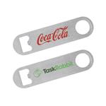 HST43490 Paddle Style Stainless Steel Bottle Opener with custom imprint